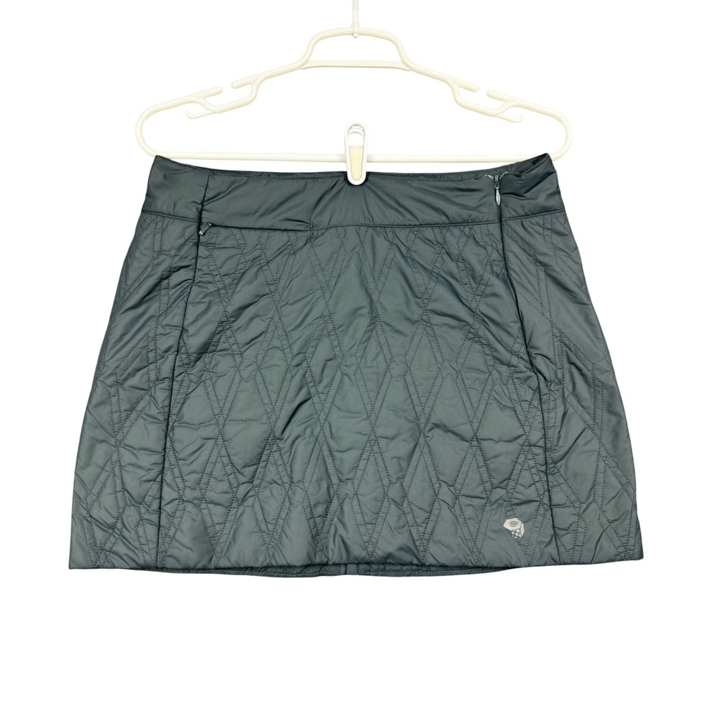 Mountain Hardwear Trekkin Insuluted Mini Skirt Women Small Gray Puffer Gorpcore